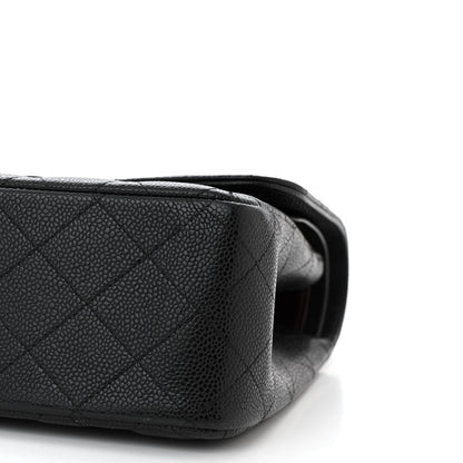 Chanel Caviar Quilted Jumbo Double Flap Black 10 of 11