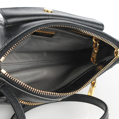 Prada Saffiano Zip Crossbody Bag Nero Black 5 of 9