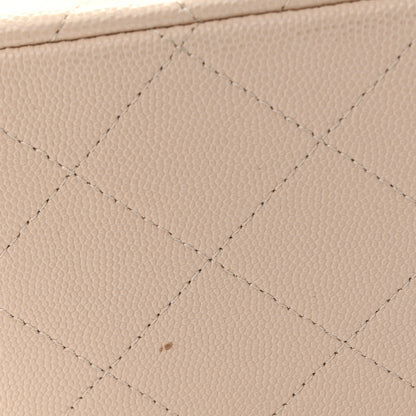 Chanel Caviar Quilted Jumbo Double Flap Light Beige 21 of 25