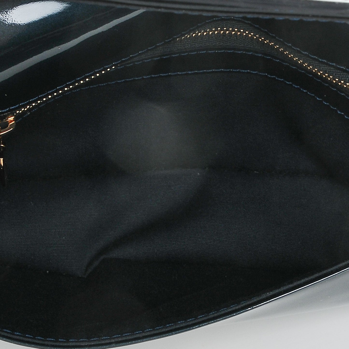 Patent Sobe Clutch Blue Nuit