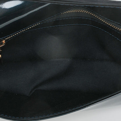 Louis Vuitton Patent Sobe Clutch Blue Nuit 5 of 6