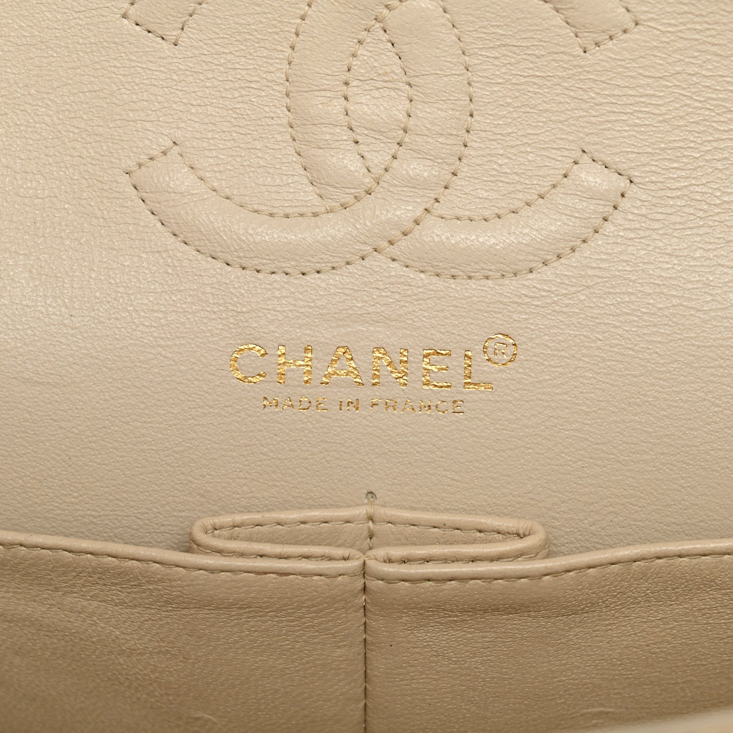 Chanel Caviar Quilted Small Double Flap Beige 5 of 10