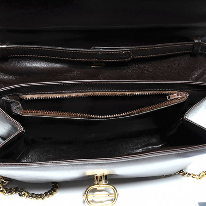Gucci Leather Shoulder Bag Dark Brown 4 of 6