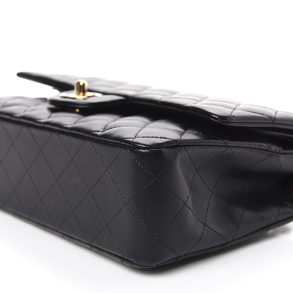 Chanel Lambskin Quilted Medium Double Flap Black 8 of 9