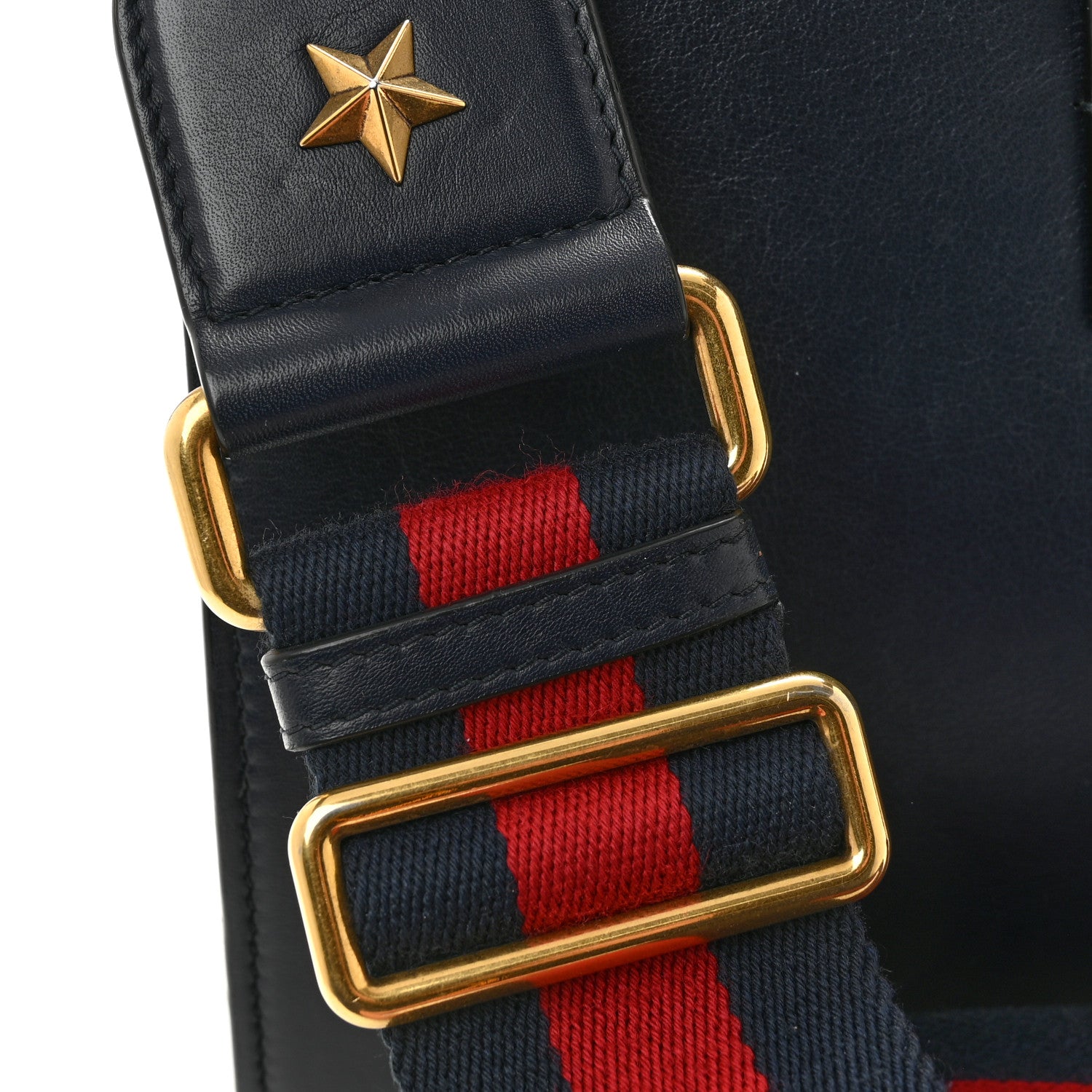 Gucci Moon Calfskin Bamboo Web Medium Dionysus Top Handle Bag Blue Emerald Hibiscus Red 11 of 13
