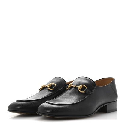 Gucci Goatskin Womens Horsebit Mid-Heel Loafers 39.5 Black 4 of 11