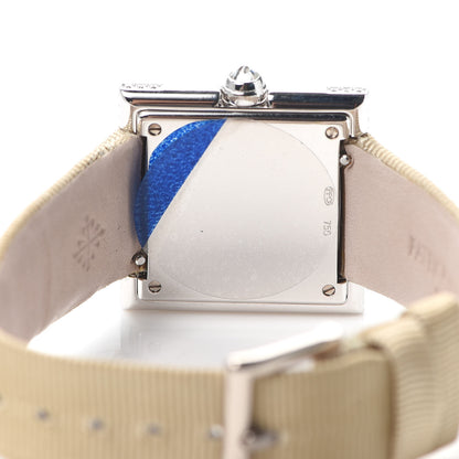 Patek Philippe 18K White Gold Satin Diamond Bezel Lady Gondolo Quartz Watch Champagne 4868G-001 4 of 7