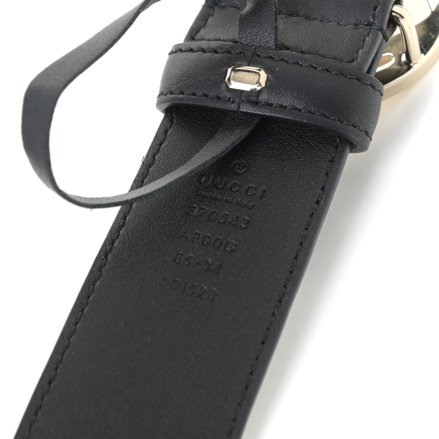 Calfskin Interlocking G 37mm Belt 85 34 Black