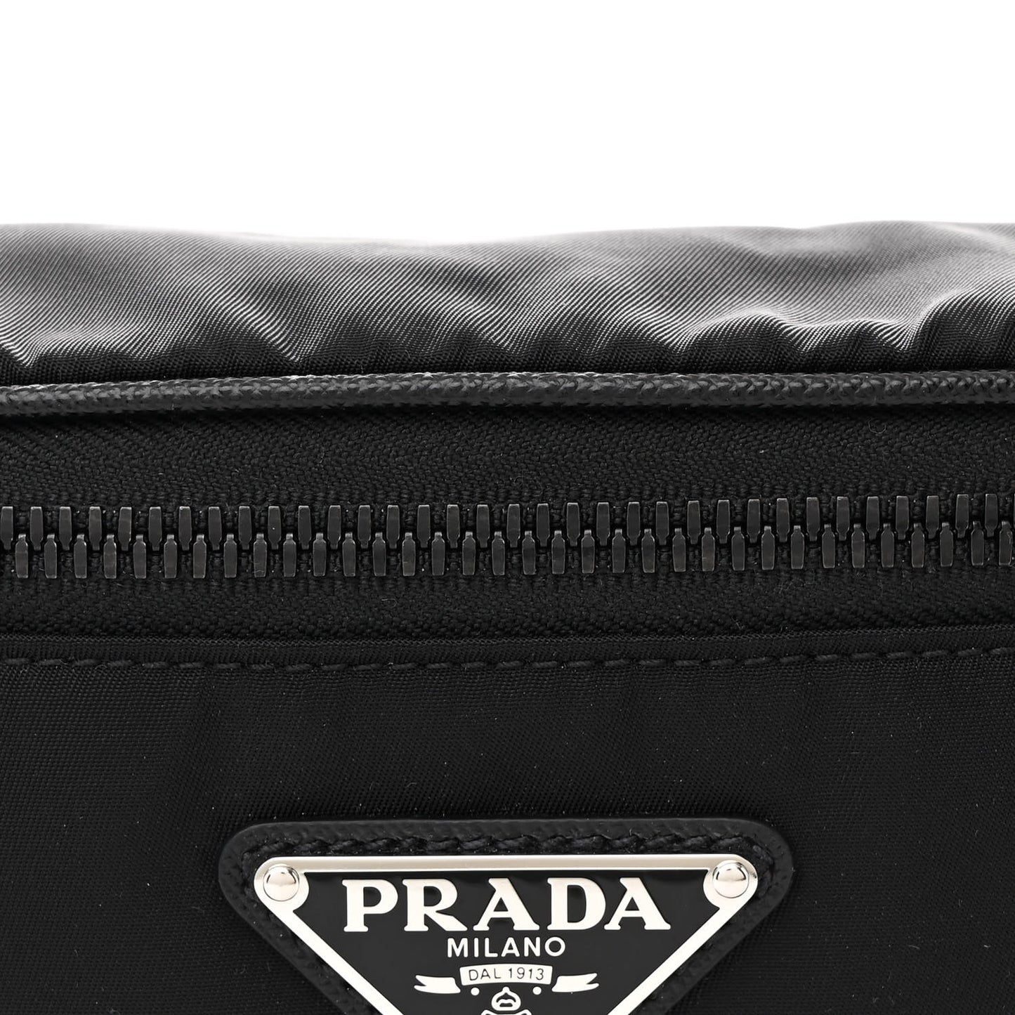 Re-Nylon Saffiano Belt Bag Black