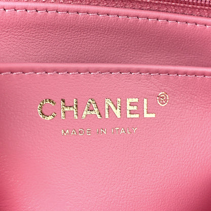 Chanel Lambskin Quilted Mini Strass On Top Flap Pink 6 of 11