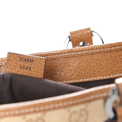 Gucci Monogram Medium Tote Beige Brown 9 of 10