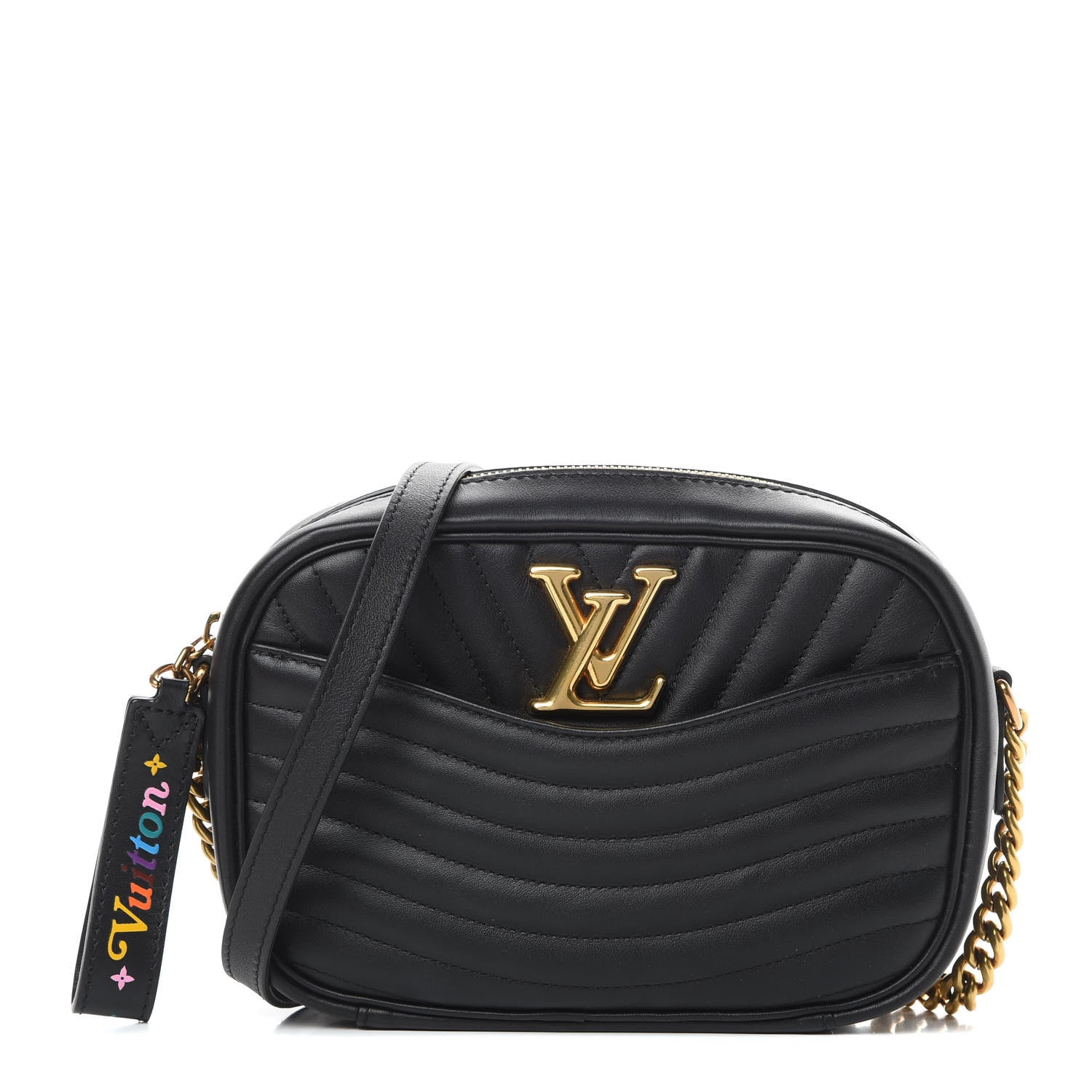 Louis Vuitton Calfskin New Wave Camera Bag Black 1 of 11