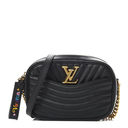 Louis Vuitton Calfskin New Wave Camera Bag Black 1 of 11