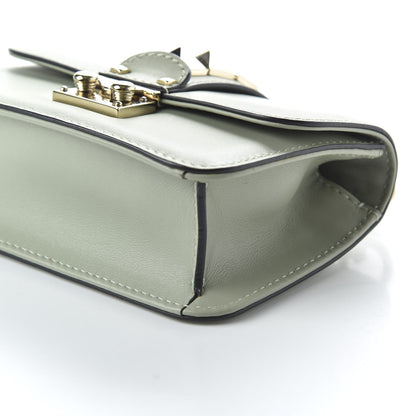 Valentino Garavani Vitello Mini Glam Lock Rockstud Flap Water Green 13 of 19