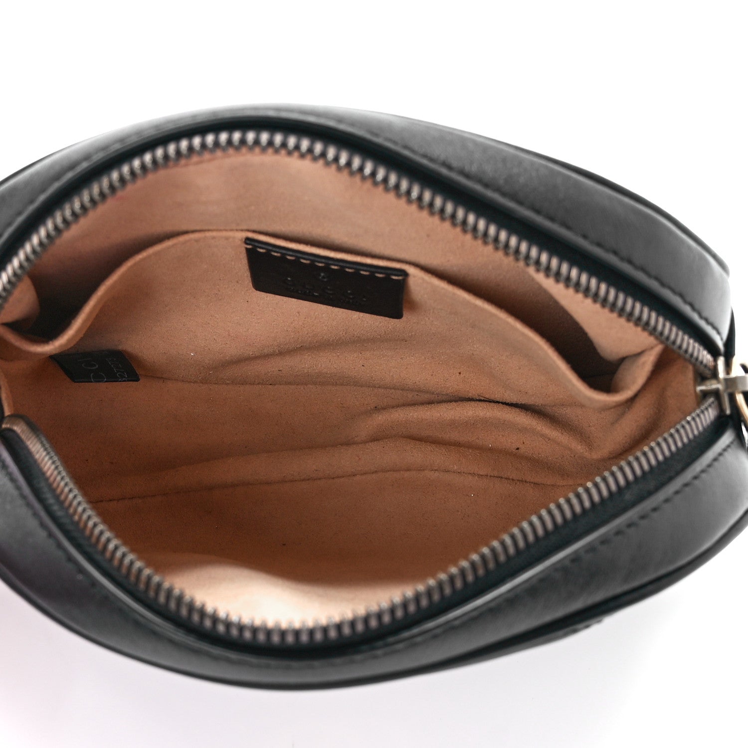 Gucci Calfskin Matelasse GG Marmont Belt Bag 75 30 Black 4 of 12