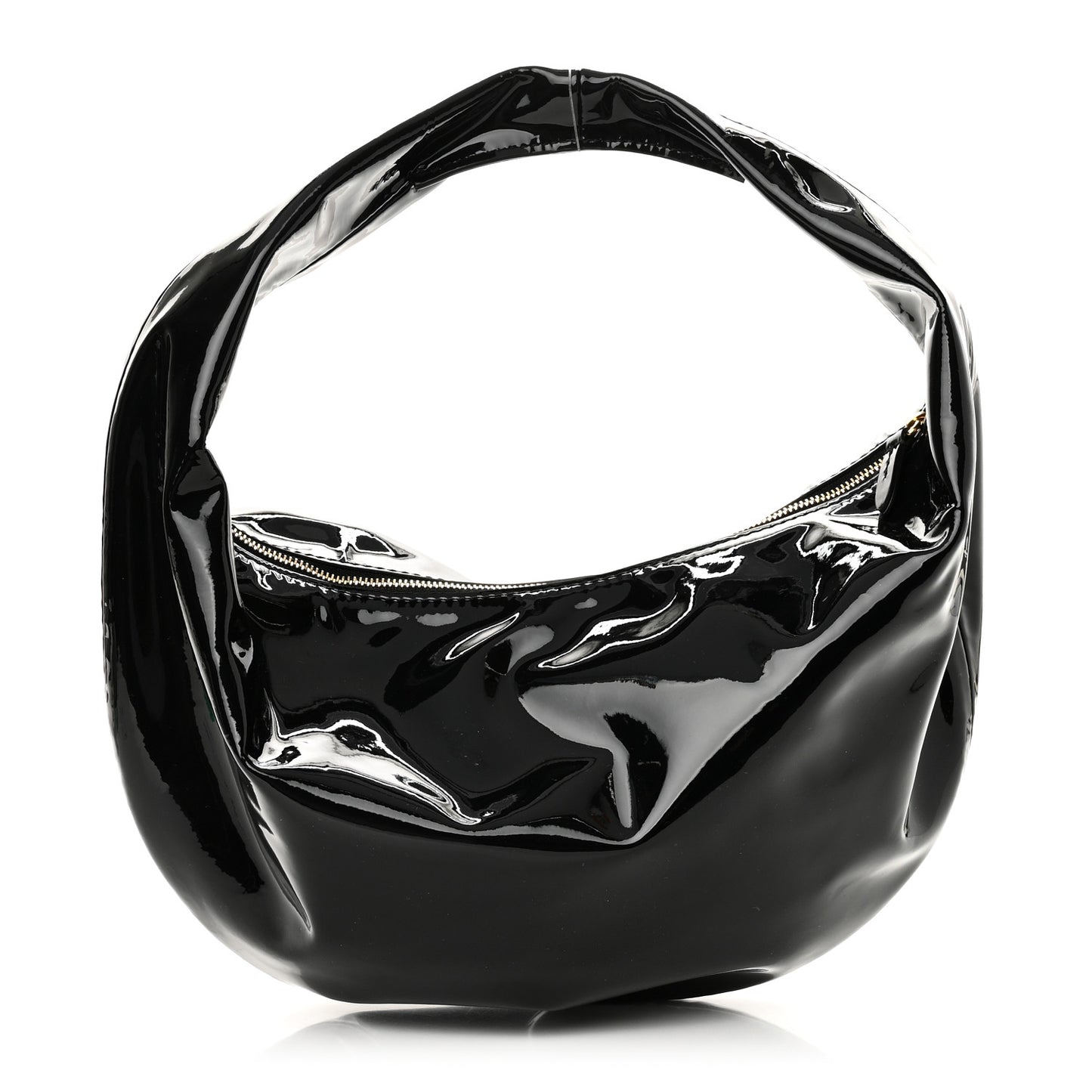 Patent Medium Olivia Hobo Black