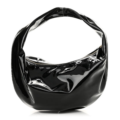 Khaite Patent Medium Olivia Hobo Black 1 of 7