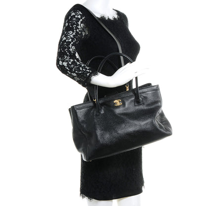 Chanel Calfskin Cerf Shopper Tote Black 2 of 10