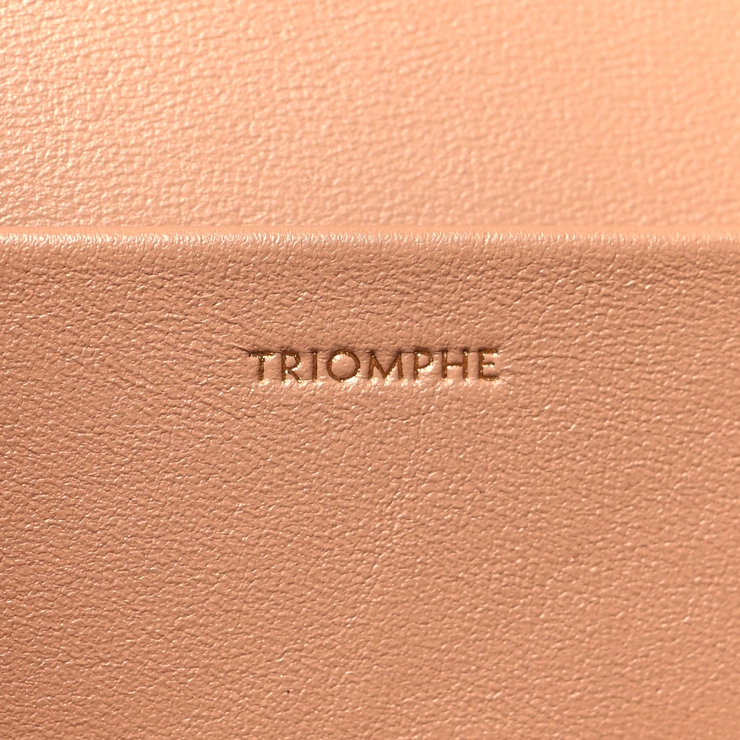Natural Calfskin Triomphe Strap Bag Nude
