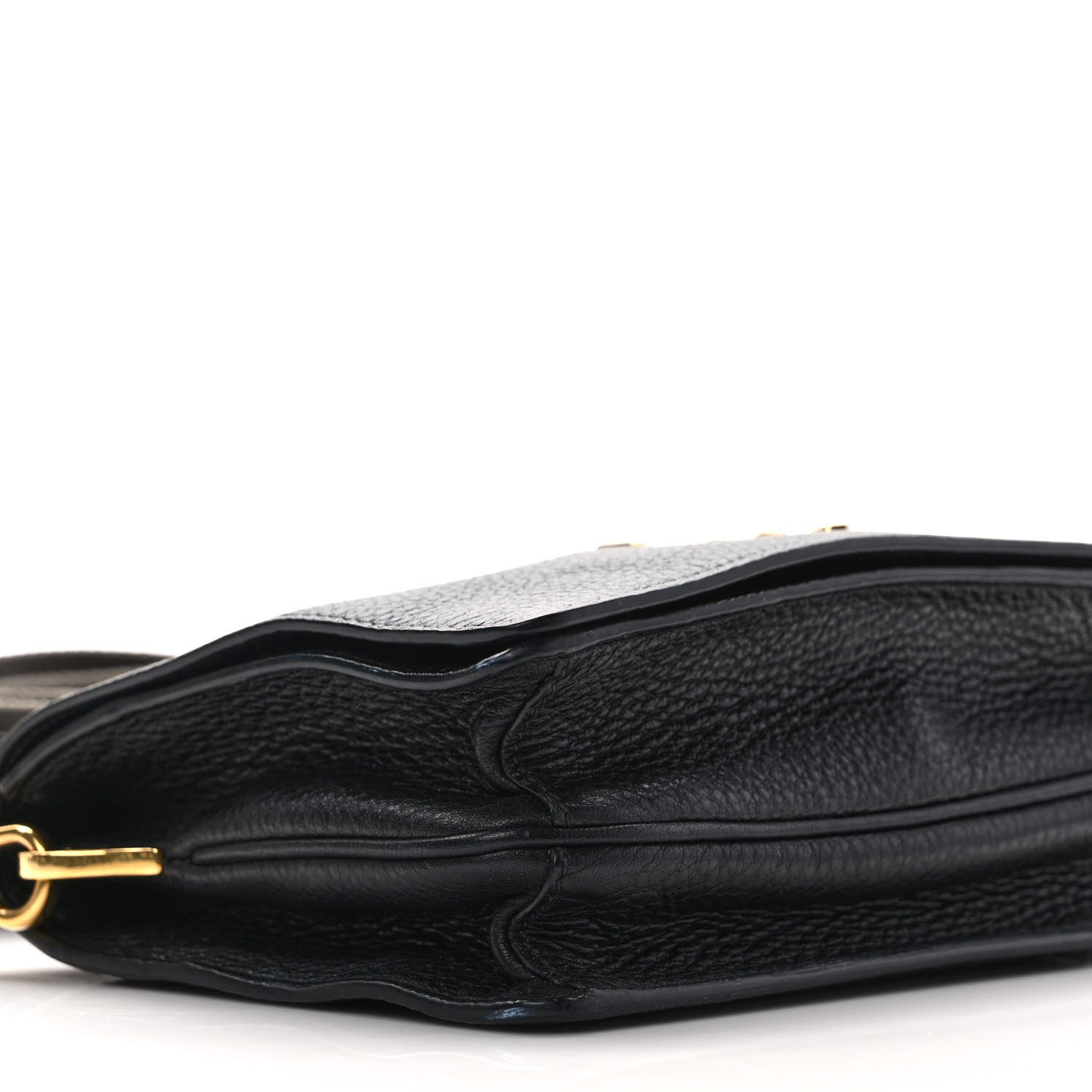 Prada Vitello Daino Flap Crossbody Black 7 of 8