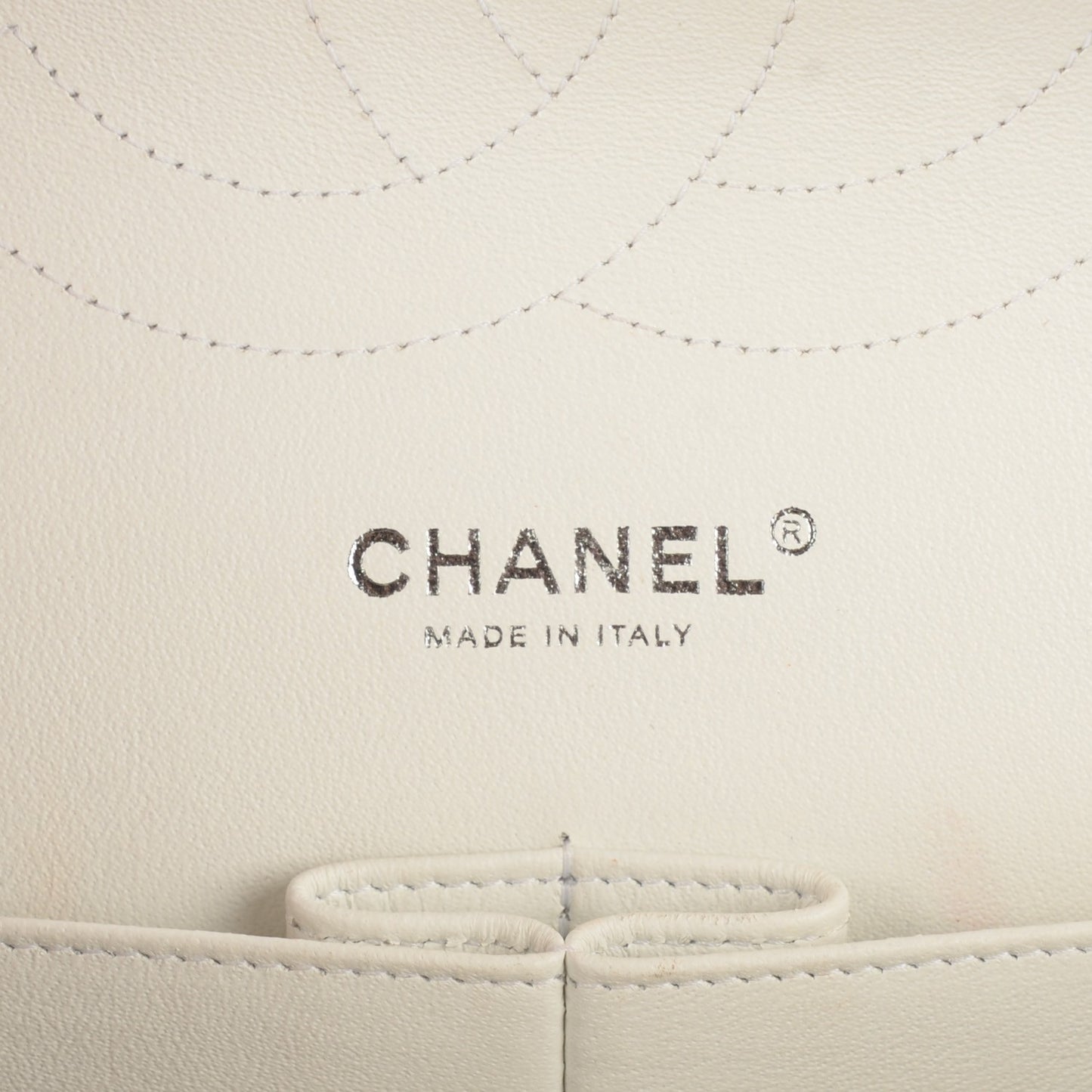 Caviar Quilted Jumbo Double Flap White