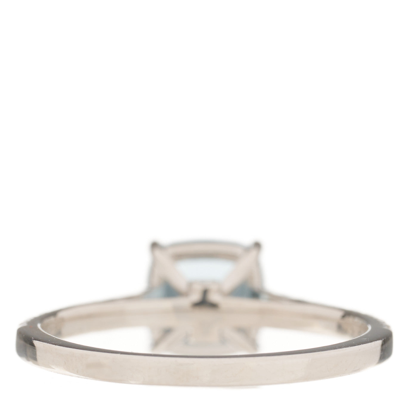 Platinum Diamond Aquamarine 1.00ct Legacy Ring 52 6