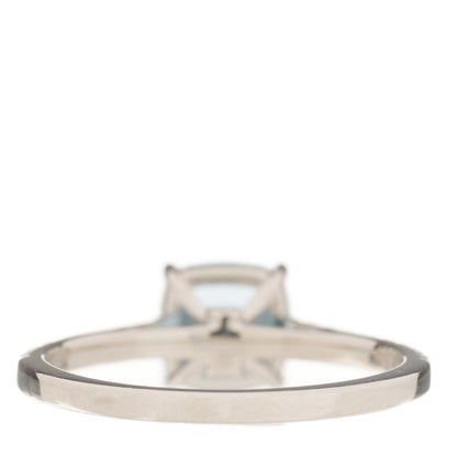 Tiffany Platinum Diamond Aquamarine 1.00ct Legacy Ring 52 6 4 of 6