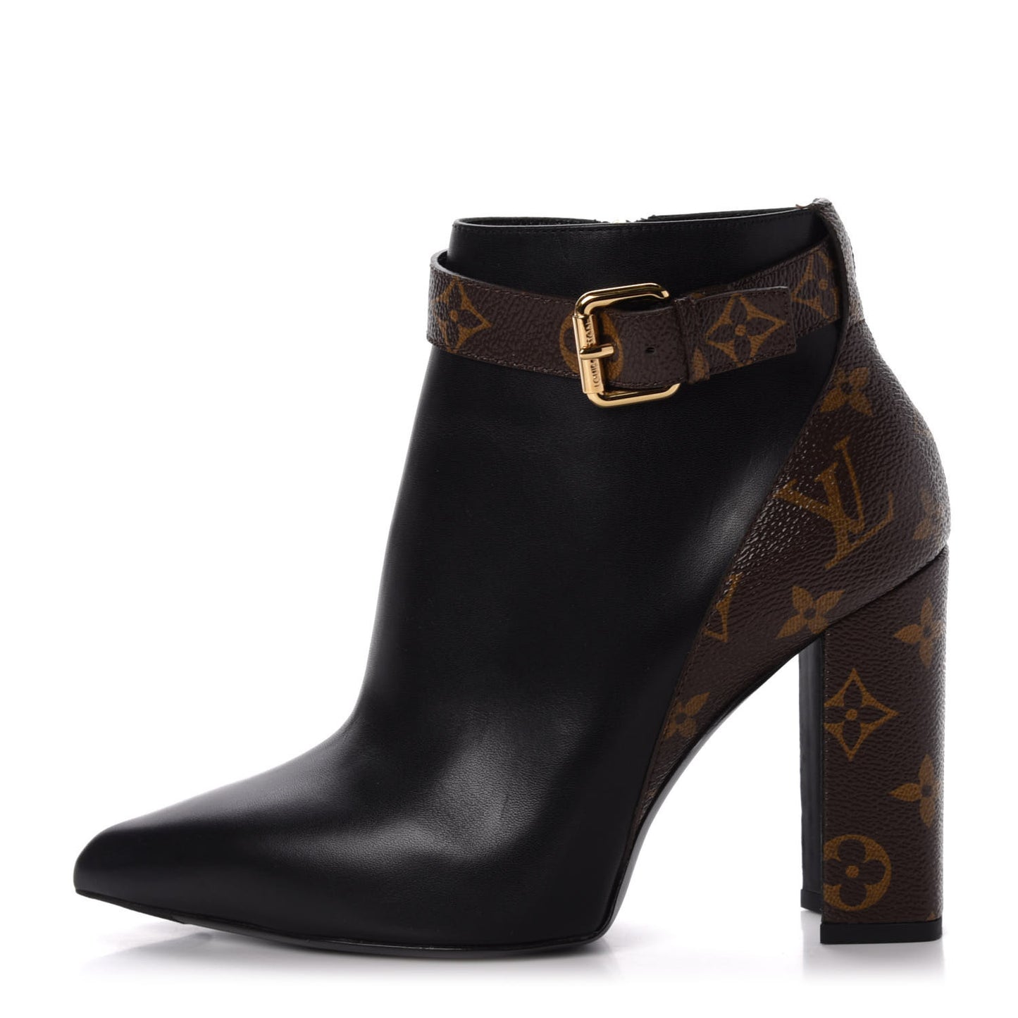 Calfskin Patent Monogram Matchmake Low Boots 37