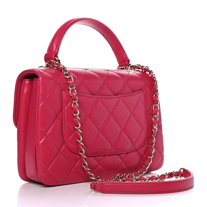 Chanel Lambskin Quilted Small Trendy CC Flap Dual Handle Bag Pink 2 of 4