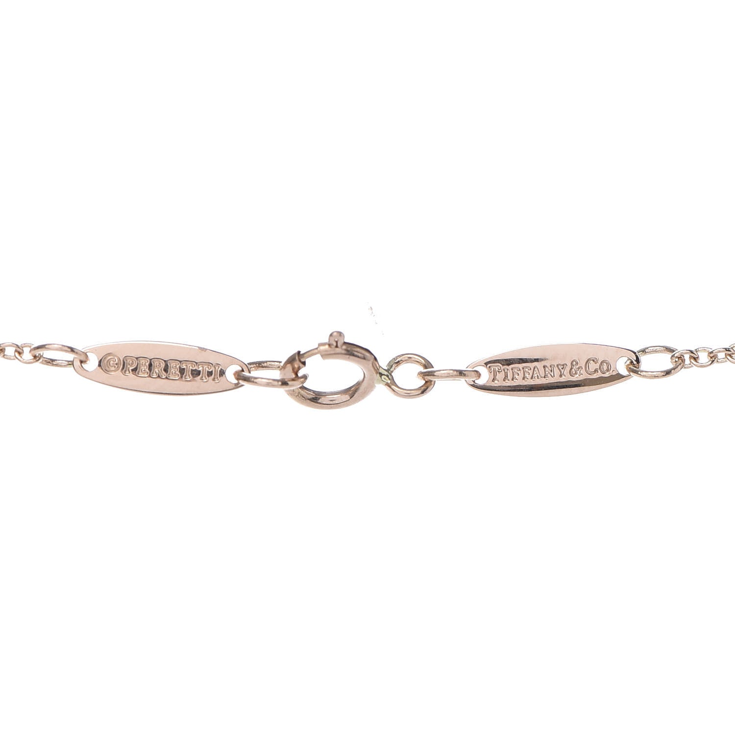 Tiffany 18K Rose Gold 16mm Elsa Peretti Open Heart Pendant Necklace 7 of 7