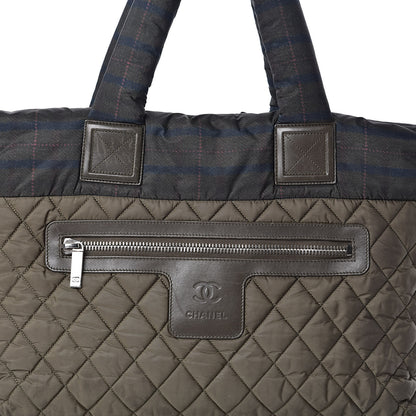 Chanel Nylon Quilted Large Coco Cocoon Tote Khaki 12 of 13