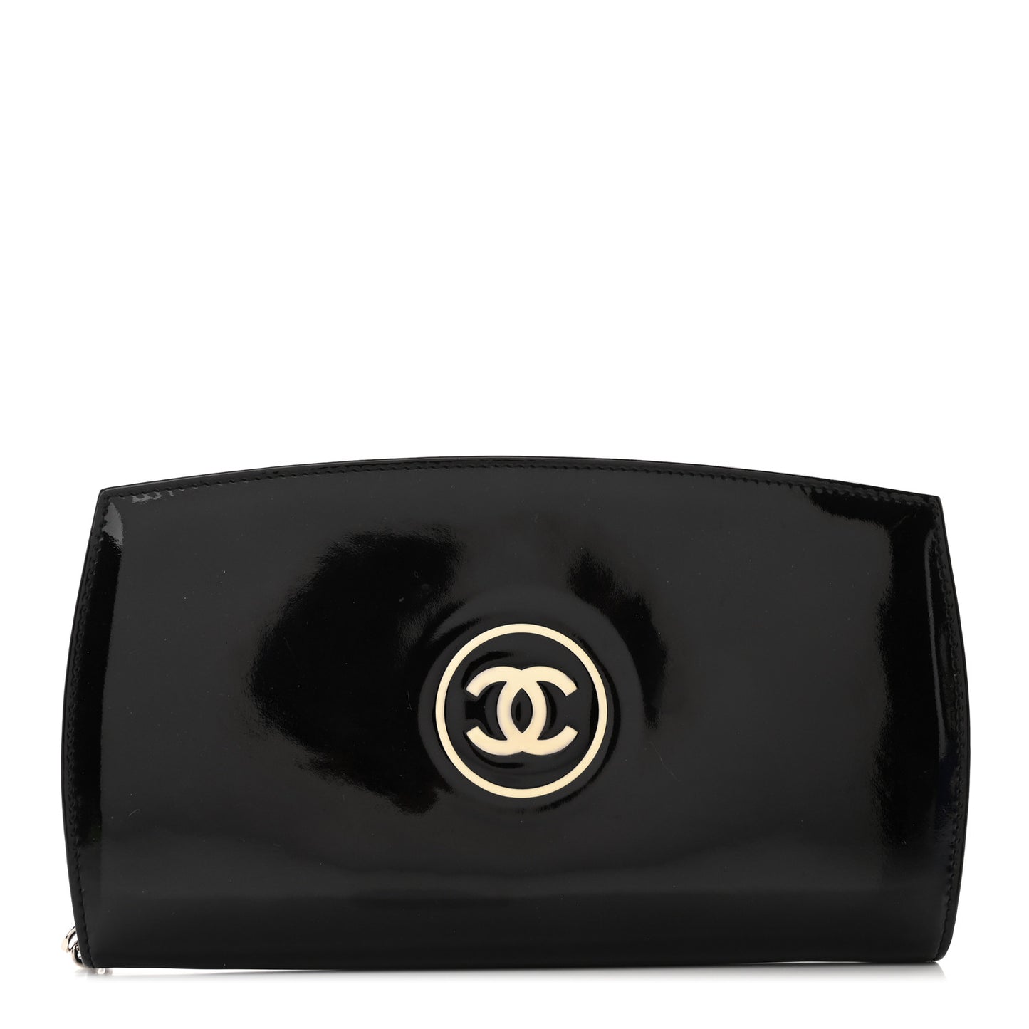 Patent Trousse Maquil Wallet Black