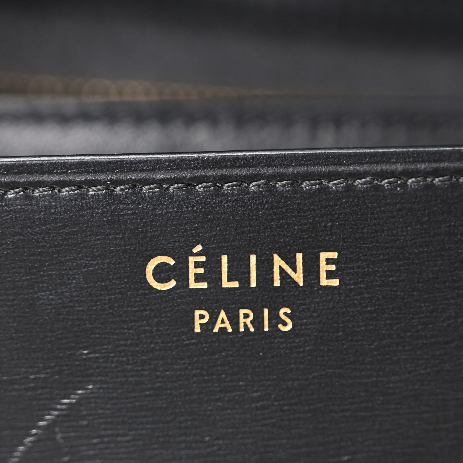 Celine Box Calfskin Medium Classic Box Flap Bag Black 6 of 10