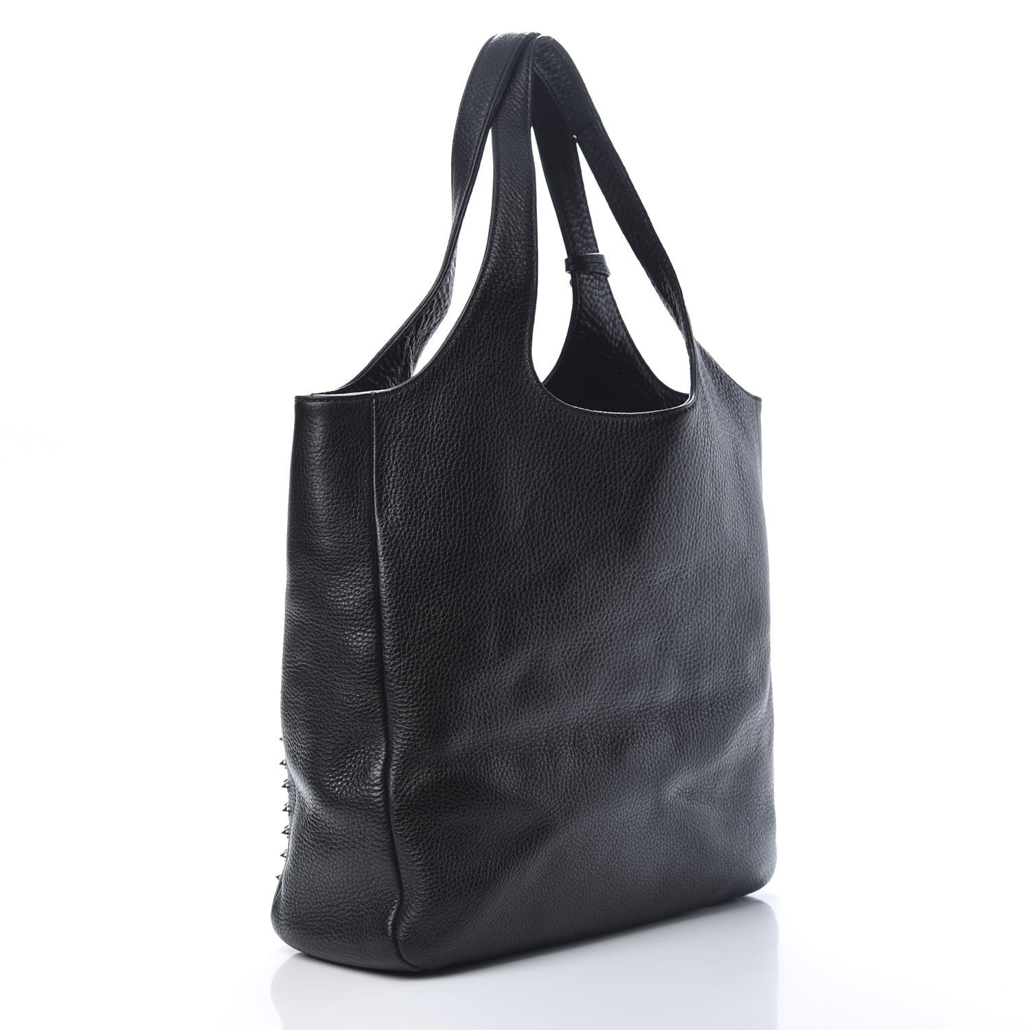 Burberry Brit Studded Calfskin Shopper Medium Black 3 of 11