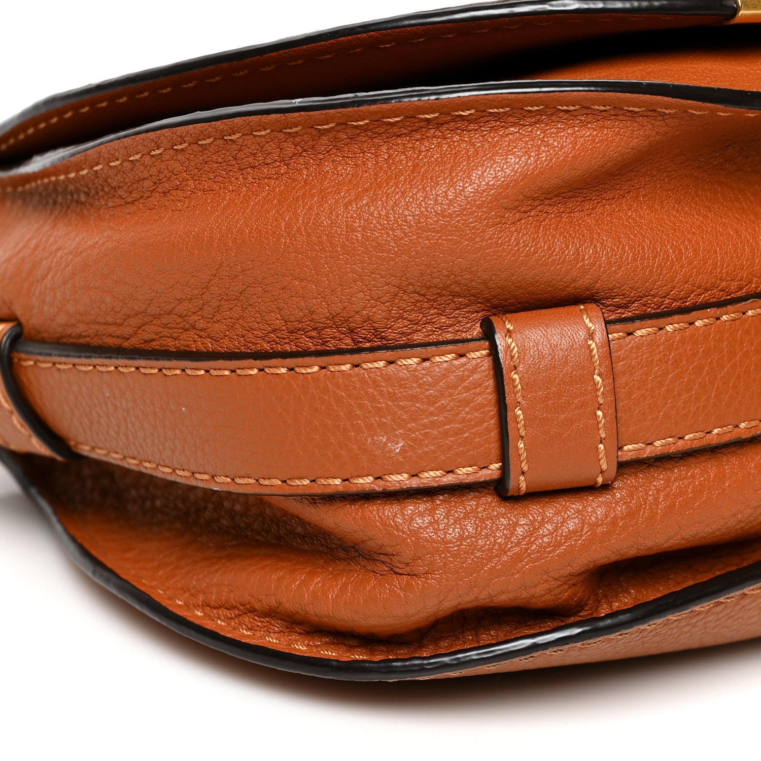Chloe Calfskin Mini Marcie Round Crossbody Bag Tan 8 of 9