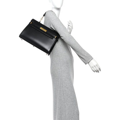 Saint Laurent Smooth Calfskin Manhattan Top Handle Black 2 of 10