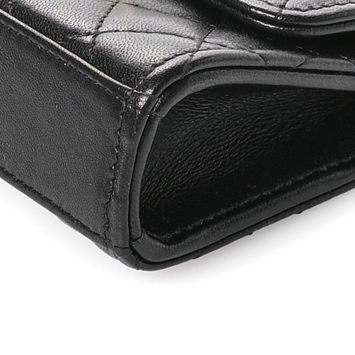 Chanel Lambskin Enamel Quilted Mini Top Handle Flap Black 10 of 10