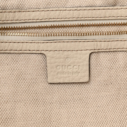 Gucci Pebbled Calfskin Large Soho Shoulder Bag Off White 6 of 12