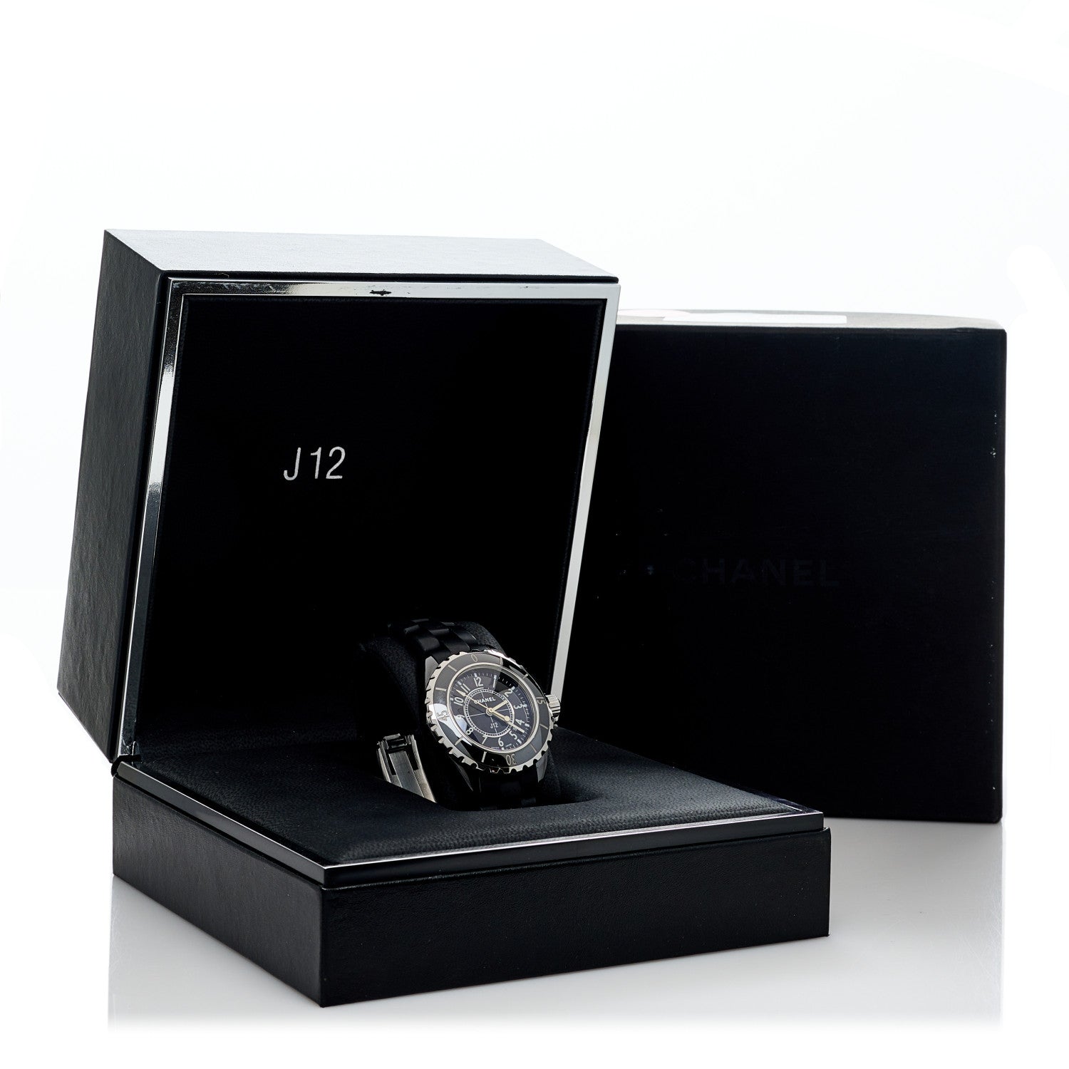 Chanel Stainless Steel Ceramic 33mm J12 Quartz Watch Black 5 of 5