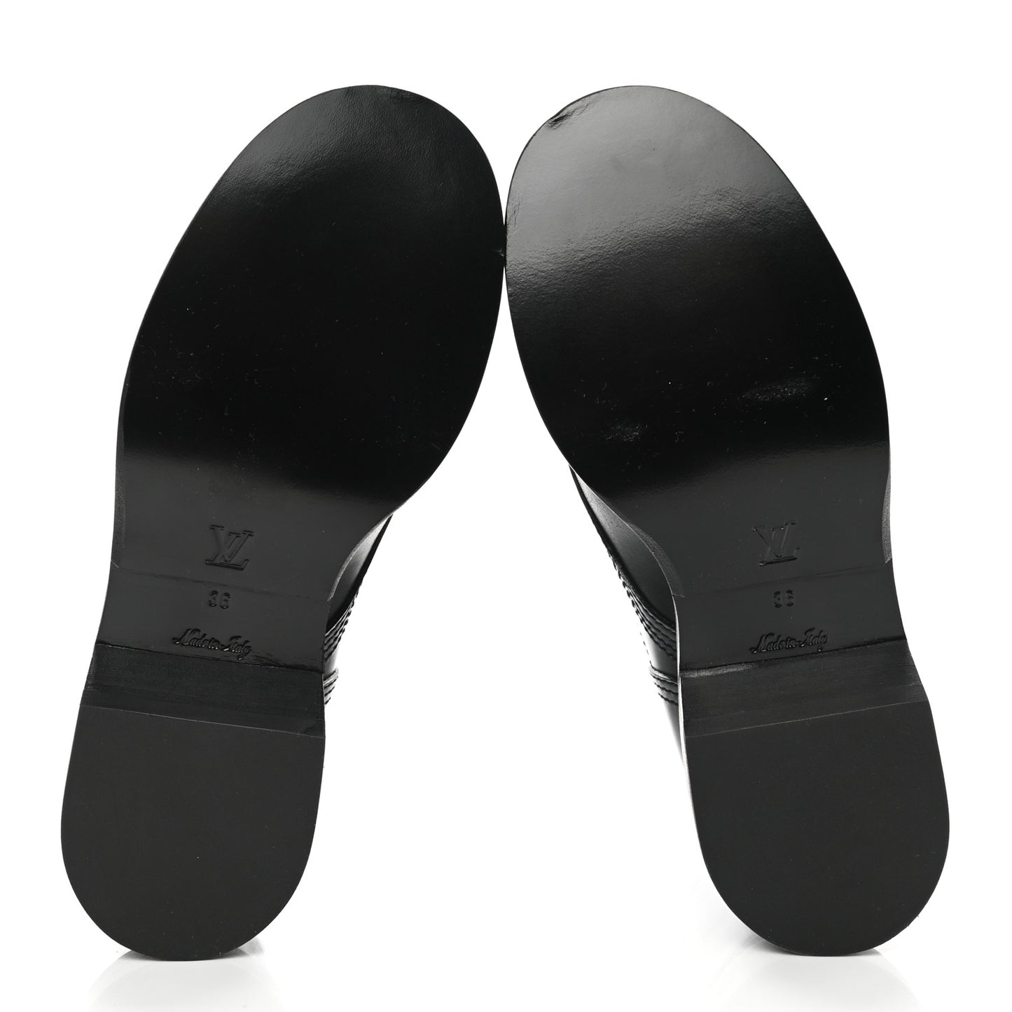 Calfskin Monogram Metropolis Flat Ranger Boots 36 Black