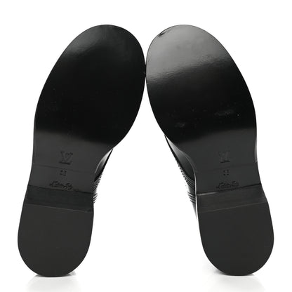 Louis Vuitton Calfskin Monogram Metropolis Flat Ranger Boots 36 Black 5 of 7