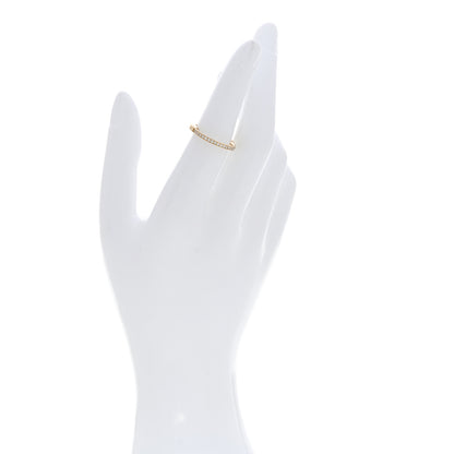 Tiffany 18K Yellow Gold Diamond Lock Ring 53 6.5 5 of 6