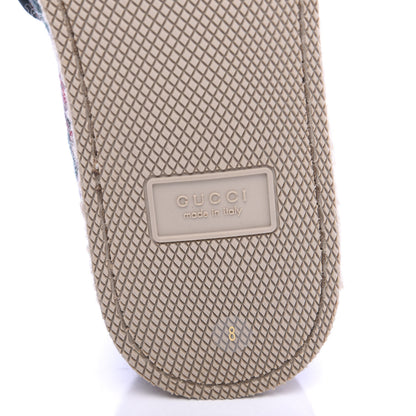 Gucci Covered Wool GG Monogram Mens Fria Horsebit Loafers 8 Green Red Shamarock Butterscotch 6 of 8