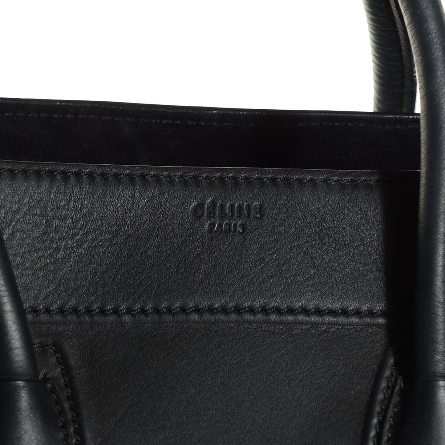 Supple Calfskin Medium Phantom Luggage Black
