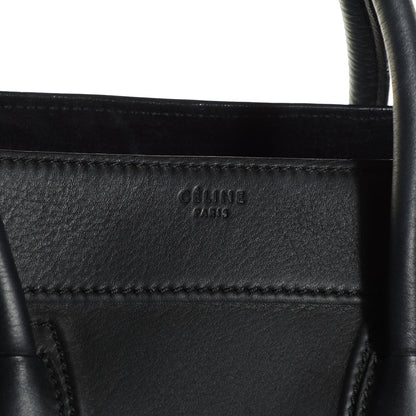 Celine Supple Calfskin Medium Phantom Luggage Black 8 of 8