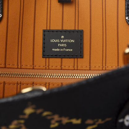 Louis Vuitton Monogram Giant Jungle Onthego GM Black 5 of 9