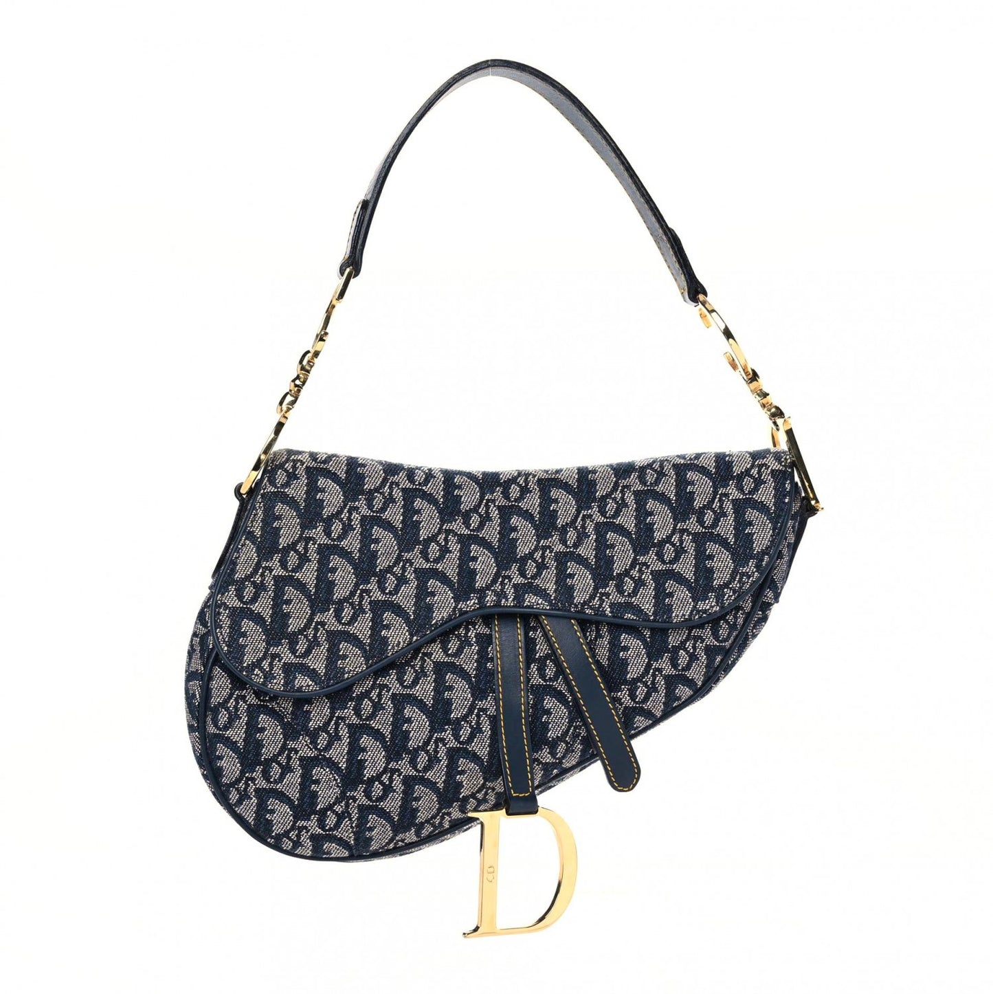 Monogram Saddle Bag Blue