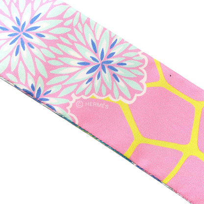 Hermes Silk The Three Graces Twilly Rose Bonbon Canard 3 of 5