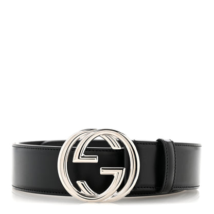 Gucci Plutone Calfskin Interlocking G 40mm Belt 120 48 Black 1 of 6