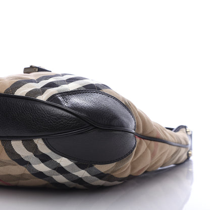 Burberry House Check Quilted Brook Hobo 10 of 15